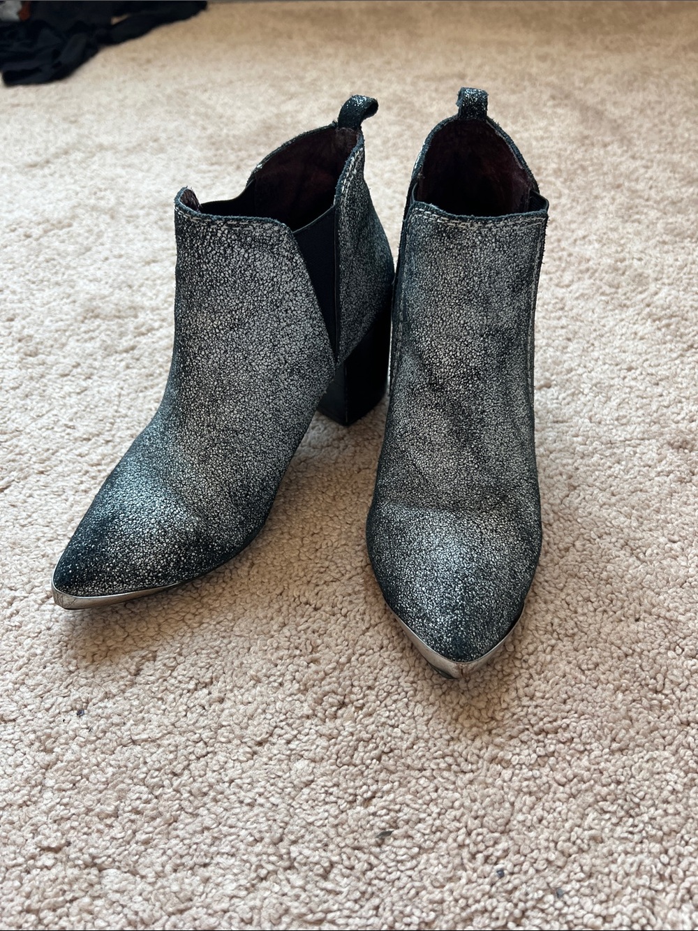 Report Signature Toby Leather Block-Heel Steel-toe Ankle Boots - Picture 2 of 9